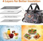 Lifewit Medium Lunch Bag Insulated Lunch Box Soft Cooler Cooling Tote - Image 2