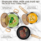 13-Piece Stainless Steel Cookware Set - Image 5