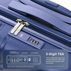 ALPHA CAMP 20-inch Carry On Luggage Airline Approved - Image 6