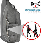 G4Free Sling Bag RFID Blocking Sling Backpack Crossbody Chest Bag Daypack - Image 2