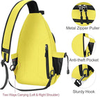 MOSISO Sling Backpack, Canvas Crossbody Hiking Daypack Bag - Image 3