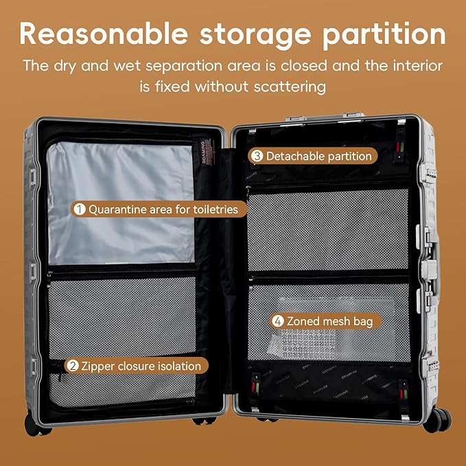 ROAMING Zipperless Luggage 26 Inch - Image 9