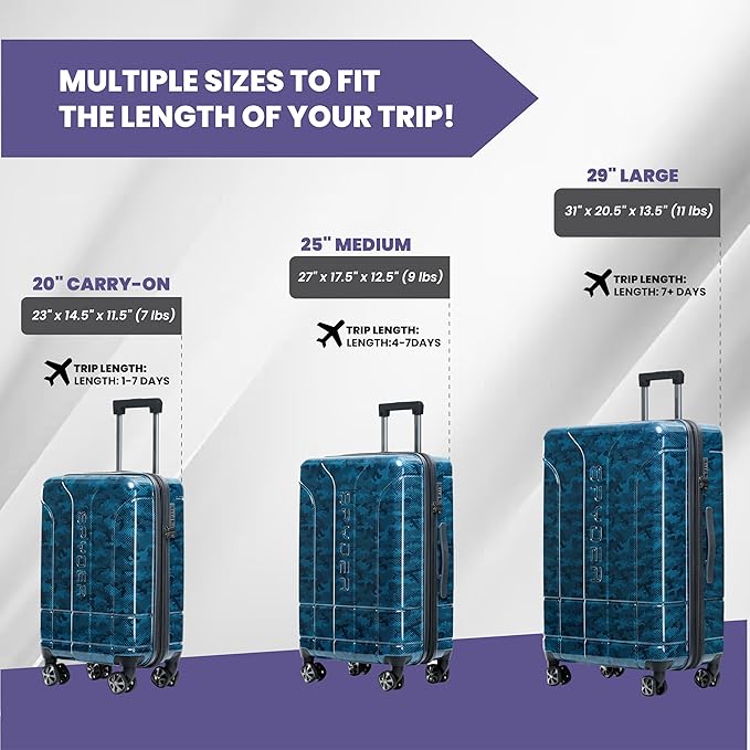 Spyder Matrix 20 Inch Carry On Expandable Hardside Upright Suitcase - Image 7