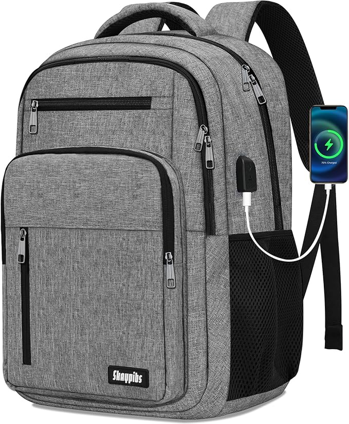 Backpack for Women Men, School Backpack for Boys Girls Teens, Work Computer by Skaypibs