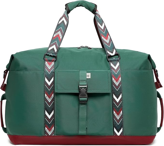 SUNNY BIRD Duffel with Utility Pouch, 40L Weekender Overnight Bag with Shoe - Image 2