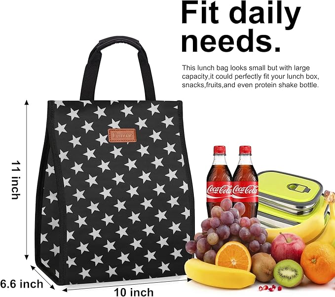 Lunch Bags for Women Insulated Reusable Lunch Tote - Image 2