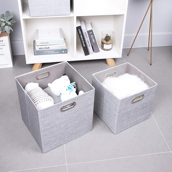 Thicker Fabric Storage Cubes 13 inch Collapsible Storage Bins - Image 8