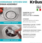 KRAUS Dex 32-inch Undermount 16 Gauge Stainless Steel Single Bowl Kitchen Sink - Image 10