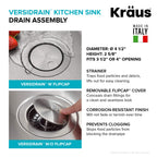 Dex 32 inch Undermount 16 Gauge Stainless Steel Single Bowl Kitchen Sink (32 Inch / Single Bowl)