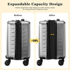 16 Inch Carry On Luggage Airline Approved, Expandable Lightweight ABS+PC Hard - Image 2