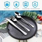 Travel Utensils With Case, Stainless Steel Reusable Portable Utensils Set With - Image 2