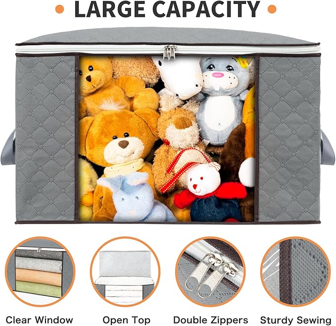 combocube 3 Pack Closet Organizers and Storage Containers, Clothes Storage Bins - Image 3