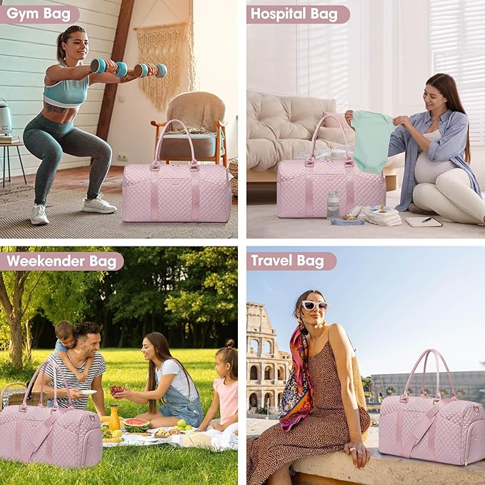 Women Duffle Weekender Travel Bag: Large Duffel Bags - Image 4