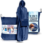 3-in-1 Travel Blanket Airplane – Compact by Zazyama