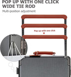 feilario 20'' Aluminum Frame Wide Handle PC Hardside Carry On Luggage - Image 3