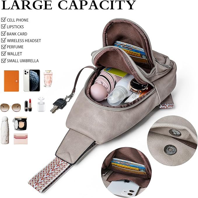 Sling Bag Crossbody Bags for Women Small Cross Body Bag Fanny Packs Chest Sling - Image 4
