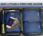 6 Set/3 Set Ultralight Compression Packing Cubes, Suitcase and Backpack Travel - Image 6