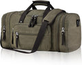 Felipe Varela Green 40L Canvas Duffel Bag by FelipeVarela