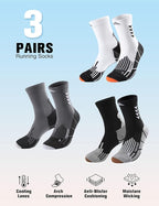 Compression Crew Running Socks: Athletic Socks - Image 4