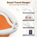 HOUSE DAY Foldable Travel Hangers 20 Pack w/10 Clips, Cruise Essentials 2025 - Image 9