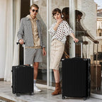 AnyZip Luggage Sets 2 Piece Aluminum Frame Carry On and Checked Suitcase PC ABS - Image 8
