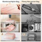 DIMJ Comforter Storage Bag - 110L Ultra Space Saving Self Compression Organize - Image 4