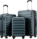 Coolife Luggage Suitcase Carry-on Spinner TSA Lock USB Port Expandable by COOLIFE