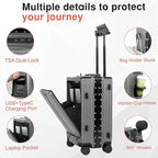 Carry On Luggage 22x14x9 Airline Approved Aluminum Frame, 20 Inch Hard Shell - Image 4