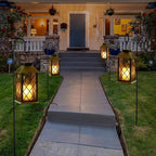 TAKE ME 14" Solar Lanterns Outdoor Waterproof Garden Lanterns Large Flickering - Image 6