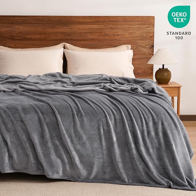 PHF Ultra Soft Fleece Blanket King Size, No Shed No Pilling Luxury Plush Cozy - Image 6
