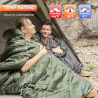 KingCamp Sleeping Bag for Adults, Cold Weather & Warm Extra Wide Big & Tall XL - Image 5