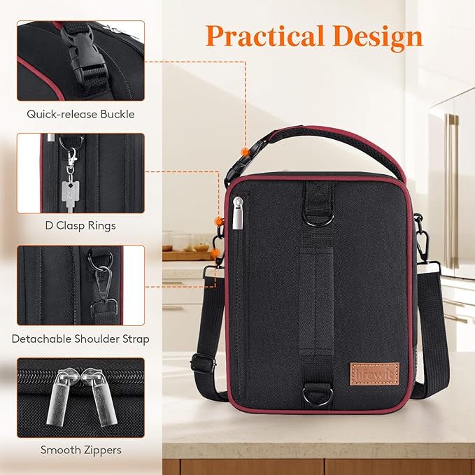 Lifewit Insulated Lunch Box for Men, Expandable Cooler Bag, Freezable Lunch Bag - Image 6