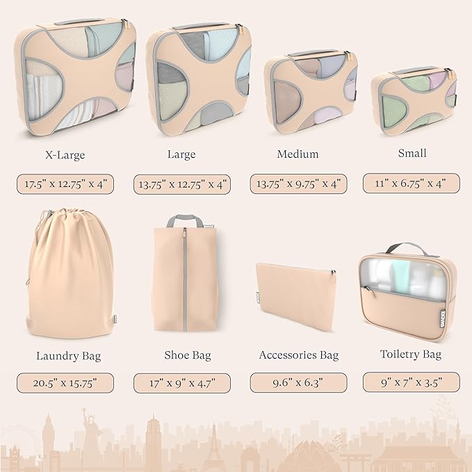 Shacke Premium 8 Packing Cubes Set - Image 4