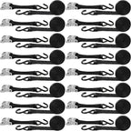 16 Pcs Cambuckle Tie Down Straps 1763lbs Break Strength Securing Straps 1'' x by Riakrum