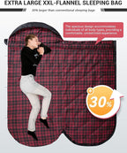 KingCamp Sleeping Bag for Adults, Cold Weather & Warm Extra Wide Big & Tall XL - Image 2