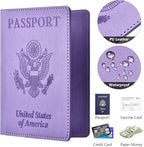 Passport and Vaccine Card Holder Cover Combo, Passport Case /Wallet - Image 4