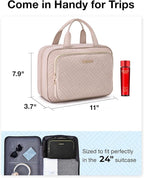 BAGSMART Travel Toiletry Bag Hanging Travel Makeup Organizer Cosmetic Bag - Image 6