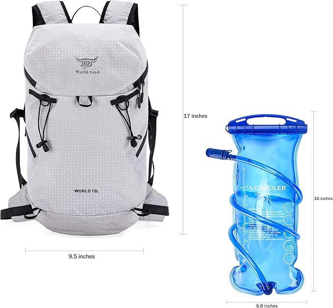 15L Hydration Backpack with 2L Water Bladder Water Backpack - Image 2