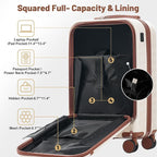 Merax Luggage Sets Front Opening, 2 Piece Hardshell Suitcase - Image 3