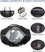 Women Weekender Travel Duffle Bag: Travel Duffel Overnight Bags - Image 4