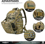 52L Tactical Backpack Military Molle Assault Pack - Image 3