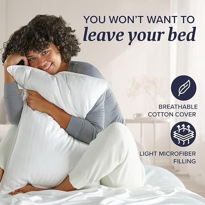Beckham Hotel Collection Bed Pillows Standard/Queen Size Set of 2 - Image 6