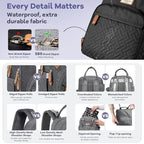 RUVALINO Diaper Bag Backpack, Large Capacity, Waterproof - Image 5