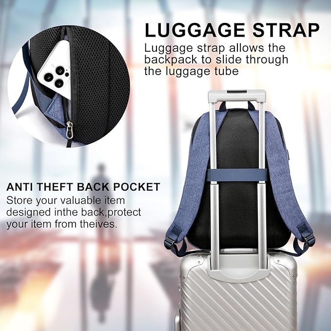 School backpack for Teen Boy, 15.6 inch Laptop Backpack - Image 6