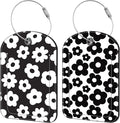 Vintage Groovy Flowers Luggage Tag by iapodiad