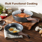SENSARTE Nonstick Frying Pan Skillets, Swiss Granite Coating Omelette Pans - Image 5