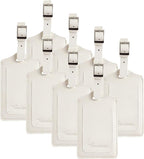 8 Pack Leather Luggage Travel Bag Tags by Travelambo by Travelambo