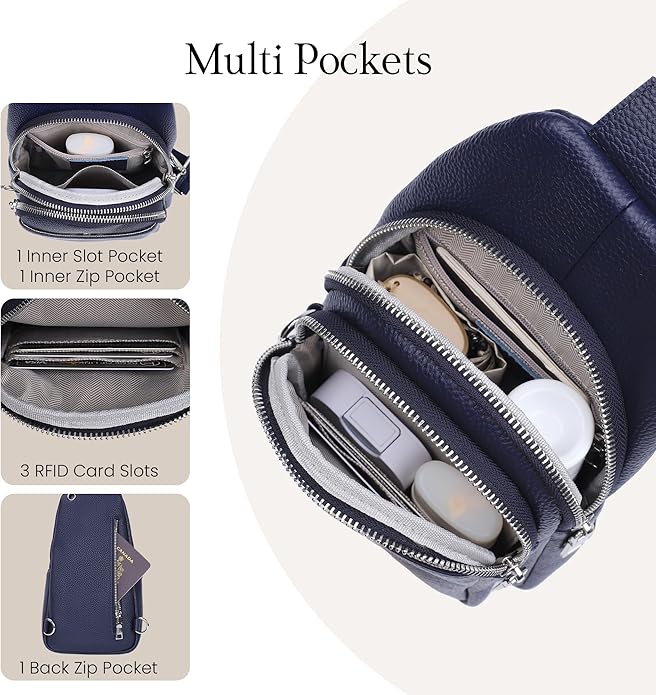 befen Genuine Leather Small Sling Bag - Image 4