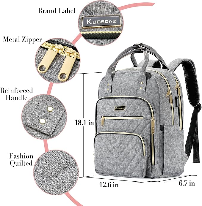 Laptop Backpack for Women Men, School Backpacks for Teens Girls Boys, 17.3 Inch - Image 5