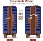 SHOWKOO Luggage Sets 3 Piece Hardside Expandable Suitcase - Image 5